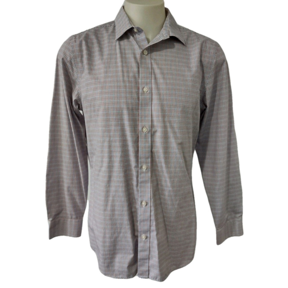 Banana Republic Dress Shirt Mens Size Large Slim Fit Collared Long sleeve Stripe